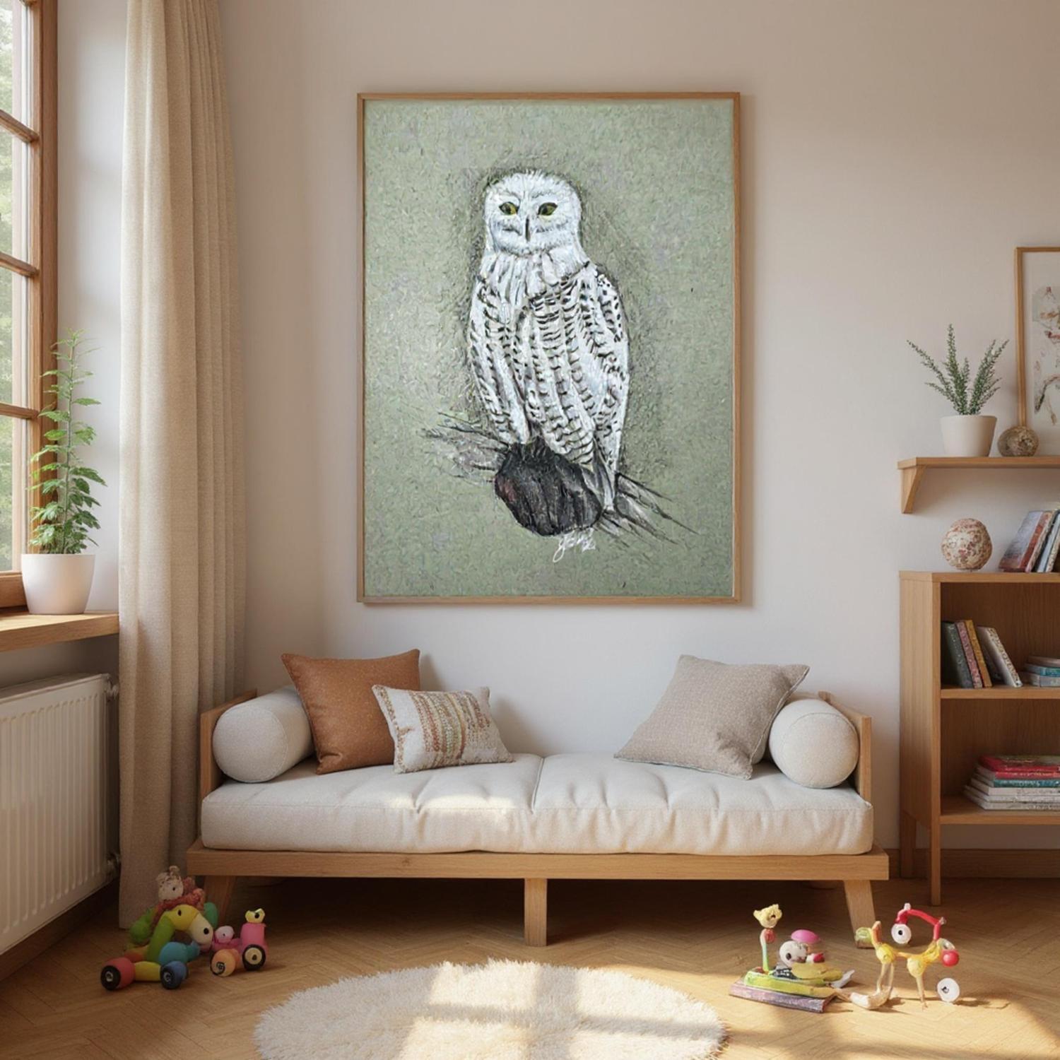 Canadian Charcoal Animals Art Print
